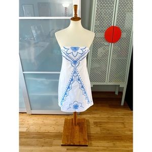 Lilly Pulitzer Bowen Embroidered Strapless Dress